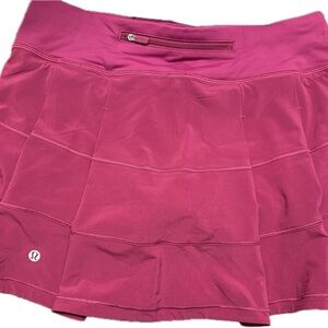 Lululemon Pace Rival Hot Pink Skirt